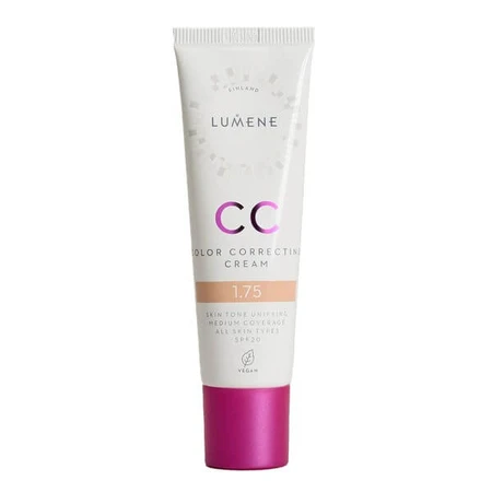 Lumene CC Color Correcting Cream, korrigierende CC-Creme SPF 20, 1.75 (N), 30 ml.