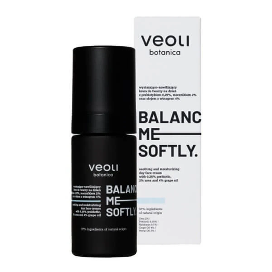 Veoli Botanica Balance Me Softly, kalmerende en hydraterende gezichtsdagcrème, 30 ml