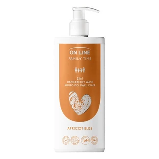 On Line Family Time, 2-in-1 Apricot Bliss soap, 500 ml.