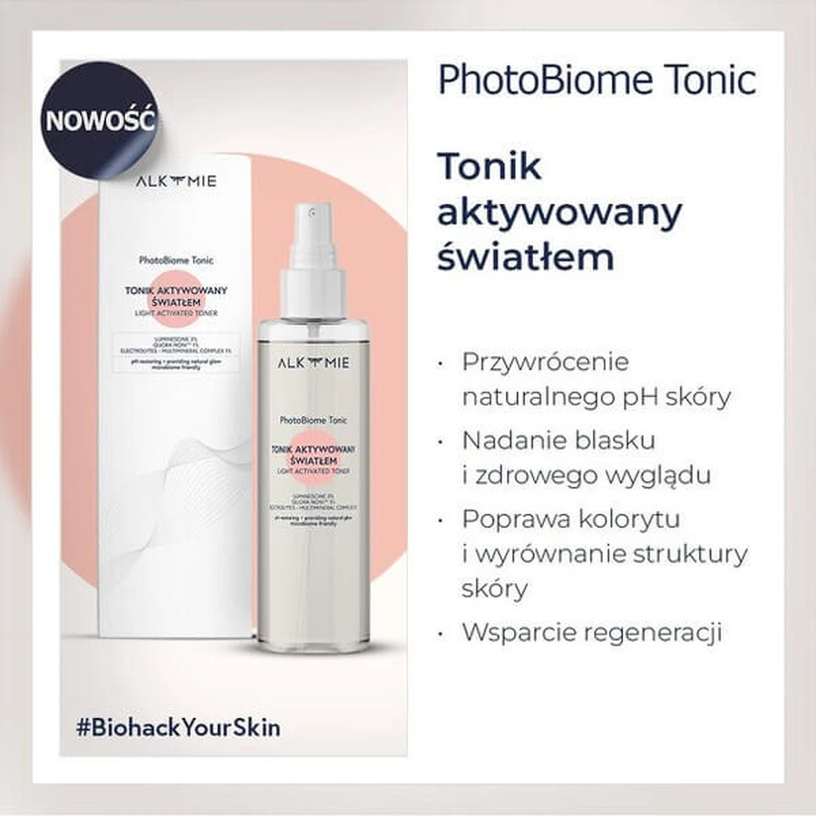 Alkmie PhotoBiome, licht-geactiveerde tonic, 100 ml