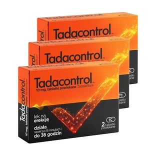 Set mit 3x Tadacontrol, 10 mg, Filmtabletten, 2 Stück.