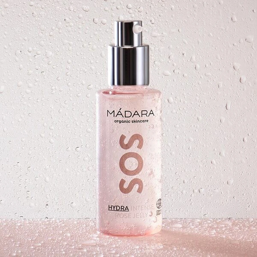 Madara SOS Hydra Intense Gelée de Rose, gel de rose pour le visage, 75 ml