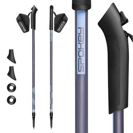 Spokey Cloud Nordic Walking, telescoopstokken, blauw, 2 stuks.