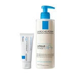 La Roche-Posay kit, Cicaplast Baume B5+, soothing lotion, 40 ml + Lipikar Syndet AP+, anti-irritant skin cleansing cream, 400 ml