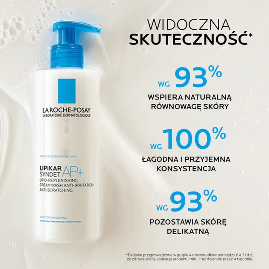 La Roche-Posay kit, Cicaplast Baume B5+, soothing lotion, 40 ml + Lipikar Syndet AP+, anti-irritant skin cleansing cream, 400 ml