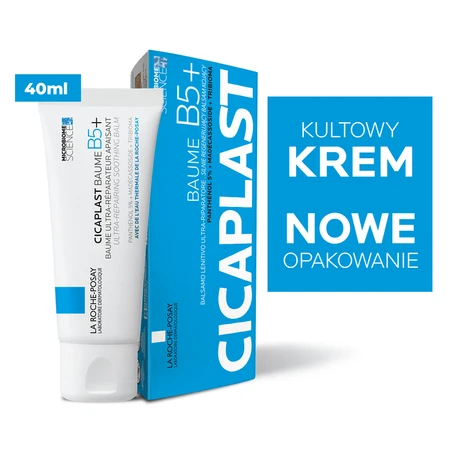 La Roche-Posay kit, Cicaplast Baume B5+, soothing lotion, 40 ml + Lipikar Syndet AP+, anti-irritant skin cleansing cream, 400 ml