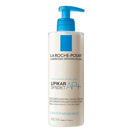 La Roche-Posay kit, Cicaplast Baume B5+, soothing lotion, 40 ml + Lipikar Syndet AP+, anti-irritant skin cleansing cream, 400 ml