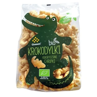Granex, Crocodiles BIO, corn crisps, 80 g