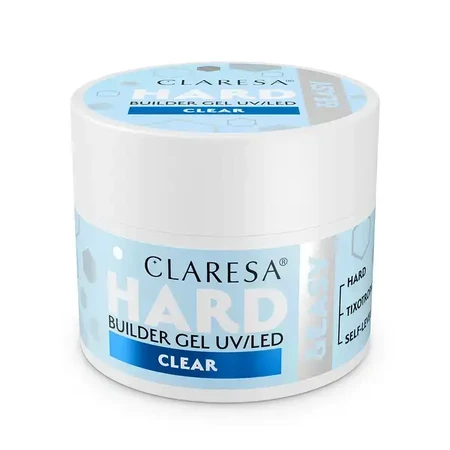 Claresa Hard&amp;Easy Builder Gel, Nagelaufbau-Gel, Klar, 45 g