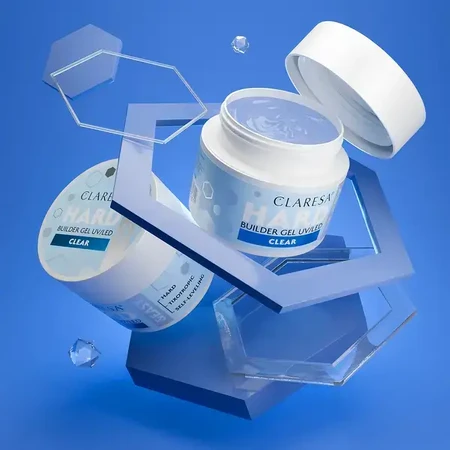 Claresa Hard&amp;Easy Builder Gel, Nagelaufbau-Gel, Klar, 45 g