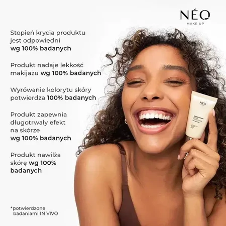 Neo Make Up Intense Serum, dekkende foundation, 04 Sand, 30 ml