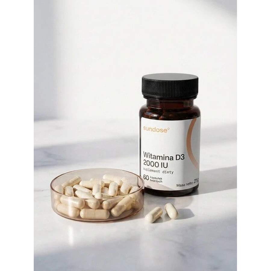 Sundose Vitamin D3 2000 IU, capsules, 60 pcs.