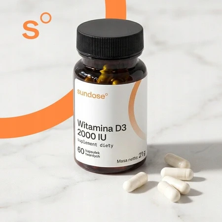 Sundose Vitamin D3 2000 IU, capsules, 60 pcs.