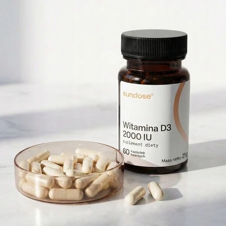 Sundose Vitamin D3 2000 IU, capsules, 60 pcs.