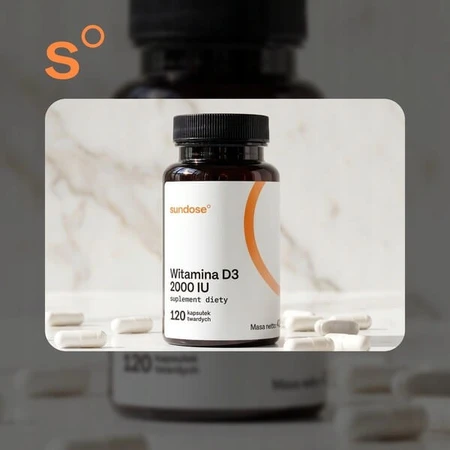 Sundose Vitamin D3 2000 IU, capsules, 60 pcs.