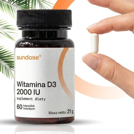 Sundose Vitamin D3 2000 IU, capsules, 60 pcs.