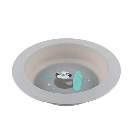 Canpol Babies, set of dishes 2 elements, EXOTIC ANIMALS, gray, 1 piece.