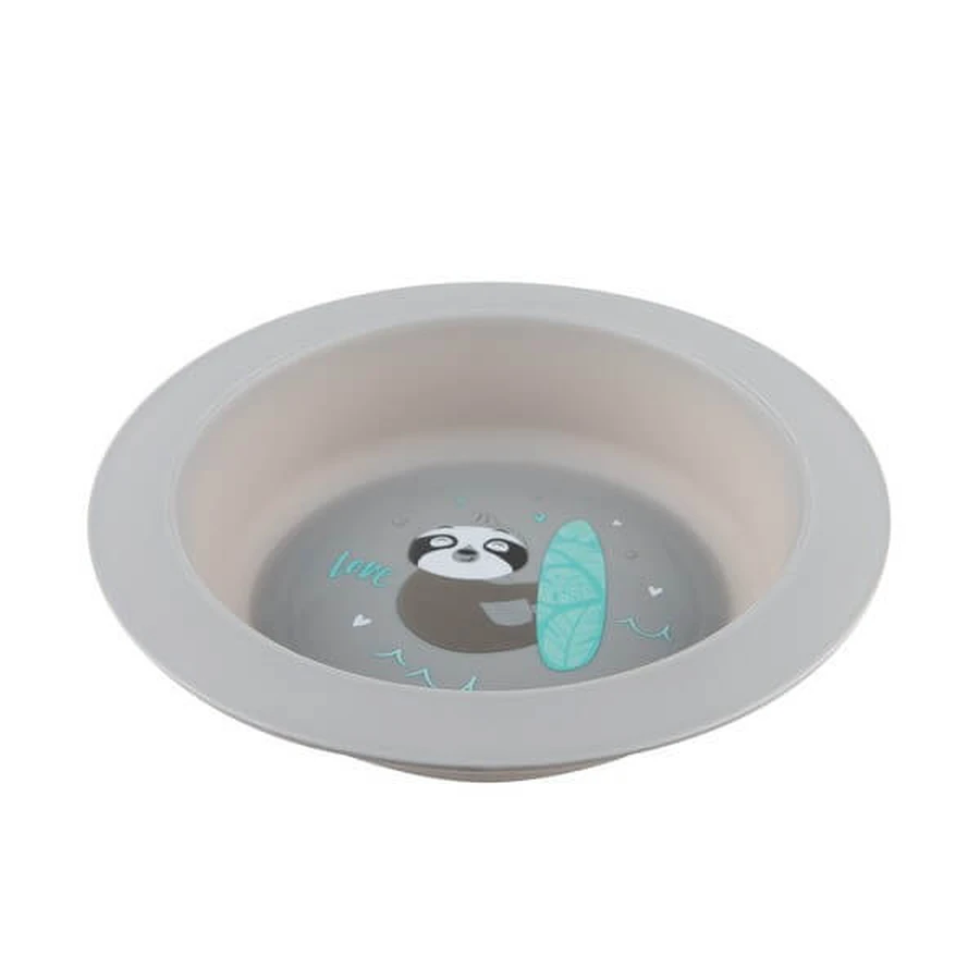 Canpol Babies, set of dishes 2 elements, EXOTIC ANIMALS, gray, 1 piece.