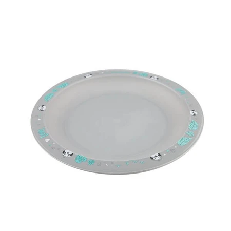 Canpol Babies, set of dishes 2 elements, EXOTIC ANIMALS, gray, 1 piece.