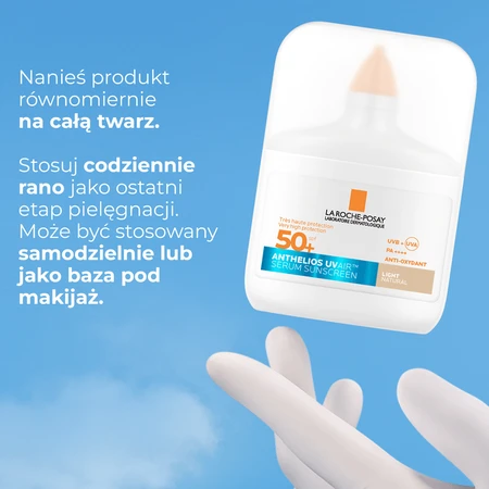 La Roche-Posay Anthelios UV AIR, sérum protecteur teinté ultra-léger SPF 50+, 50 ml
