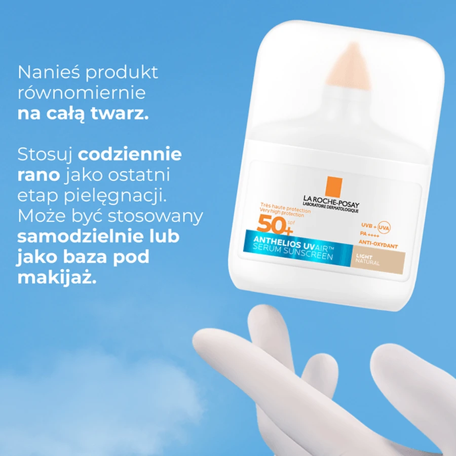 La Roche-Posay Anthelios UV AIR, sérum protecteur teinté ultra-léger SPF 50+, 50 ml