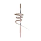 J.Cat Beauty Brow-LA Lápiz 3 en 1 para mapear y perfilar las cejas, Lápiz 3 en 1 para estilizar las cejas, 104 Marrón intenso, 0,08 g