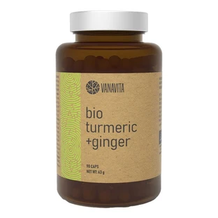 GymBeam VanaVita Bio Kurkuma + Gember, capsules, 90 st.