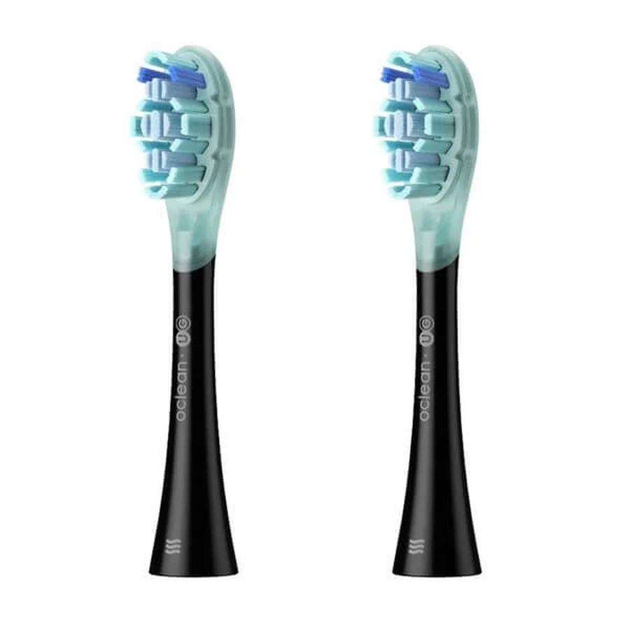 Oclean Ultra Gum Care, toothbrush tips, black, 2 pcs.