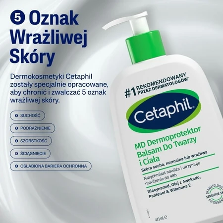Cetaphil MD Dermoprotector, vochtinbrengende lotion voor gezicht en lichaam, 473 ml