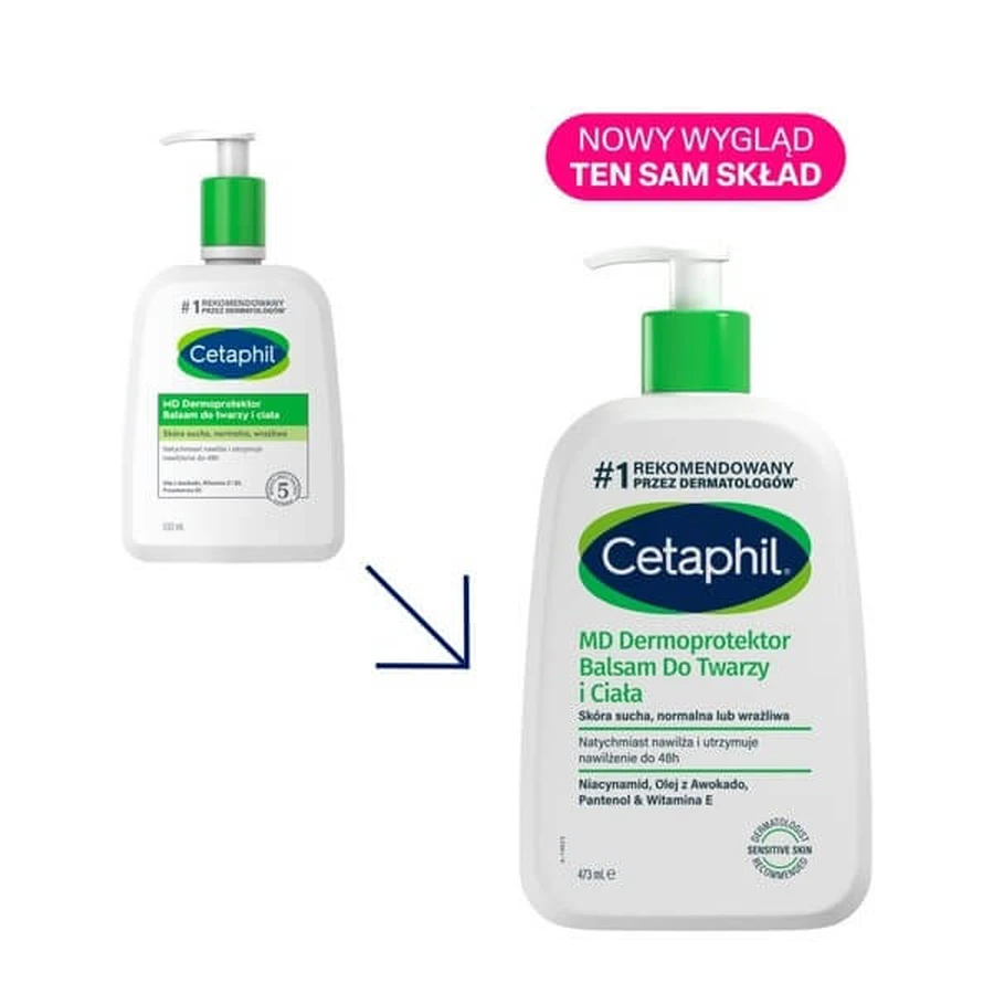 Cetaphil MD Dermoprotector, vochtinbrengende lotion voor gezicht en lichaam, 473 ml
