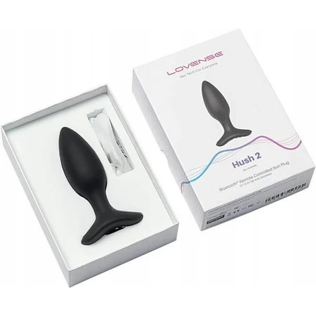 Lovense Hush 2 Butt Plug 38 mm, app-controlled anal plug, 1 pc.