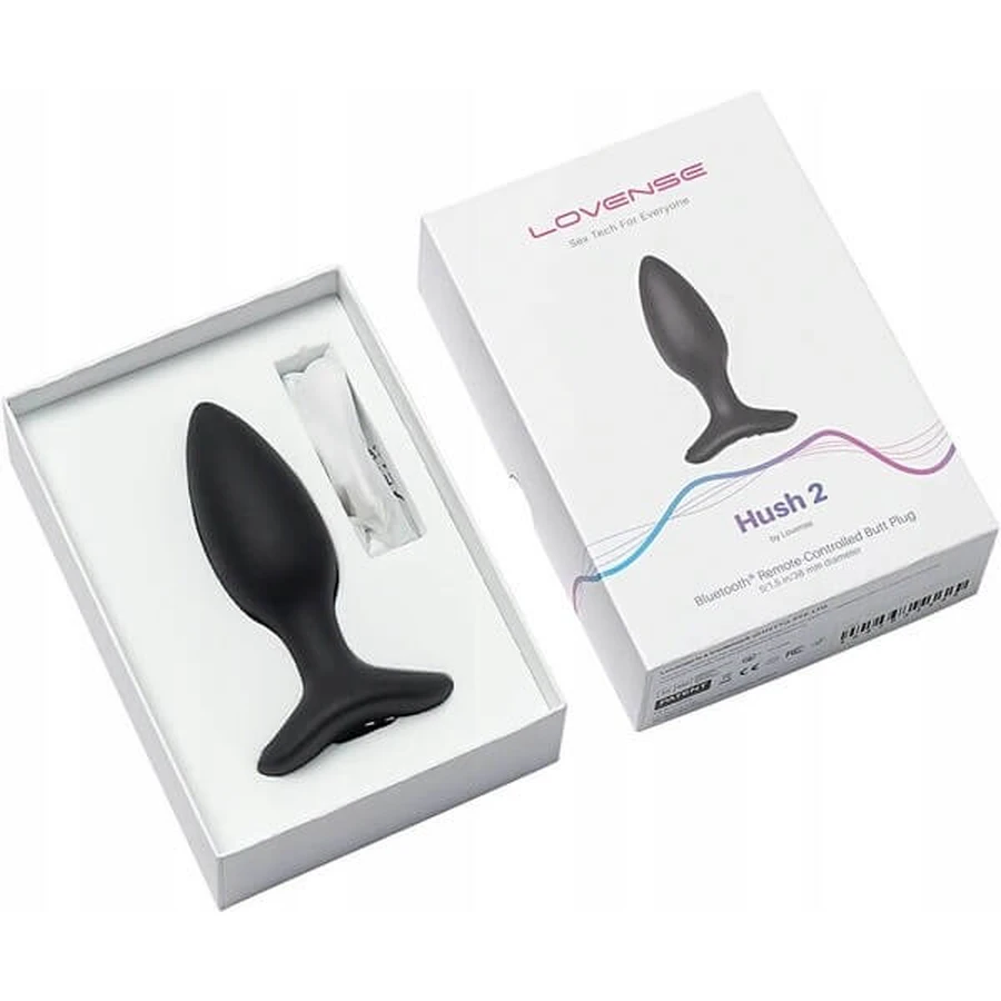 Lovense Hush 2 Butt Plug 38 mm, app-controlled anal plug, 1 pc.