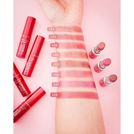 Golden Rose Mood Sheer Bright Lipstick, glossy lipstick, 104, 3.3 g