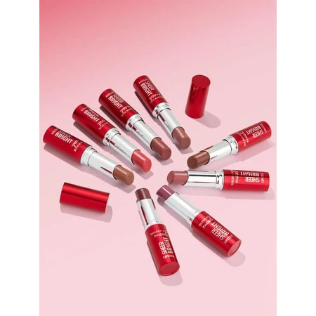 Golden Rose Mood Sheer Bright Lipstick, glossy lipstick, 104, 3.3 g