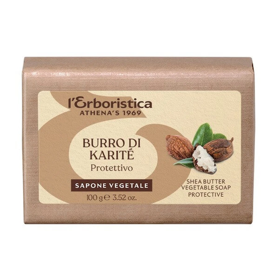 L'Erboristica, jabón vegetal con manteca de karité, 100 g