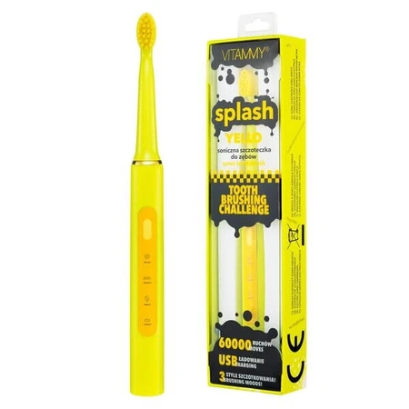 VITAMMY splash yello sonische tandenborstel 8 jaar + geel