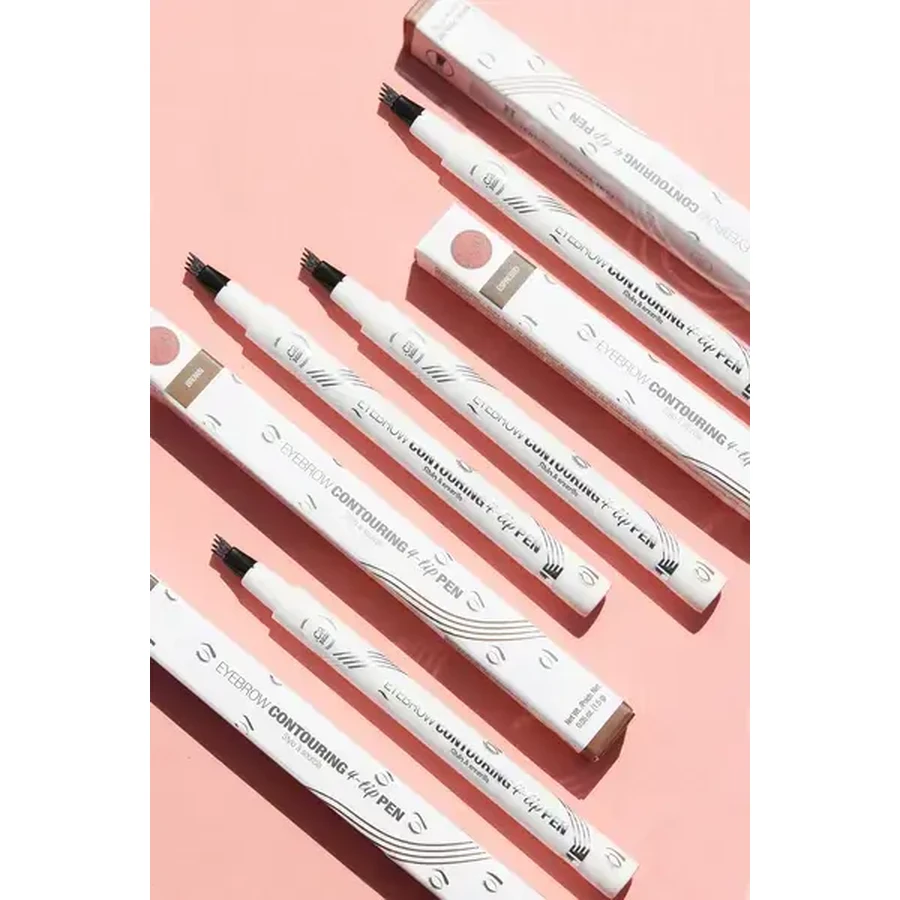 J.Cat Beauty Wenkbrauw Contouring 4 - Tip Pen, precisie wenkbrauw styling pen 102 Bruin, 1,5 g