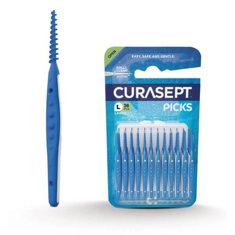 Curasept Picks Large, silicone toothpicks, 36 pcs.