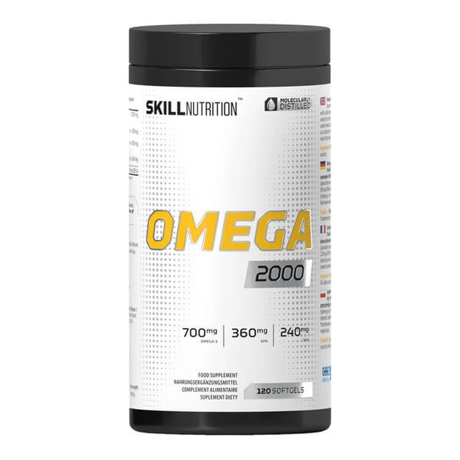 Skill Nutrition Omega 2000, Kapseln, 120 Stück.