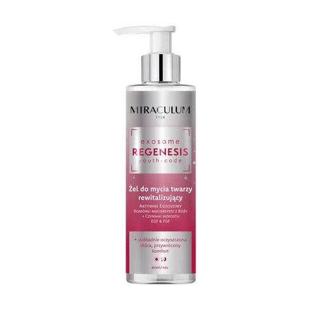 Miraculum Exosome Regenesis, gel limpiador facial revitalizante, 200 ml