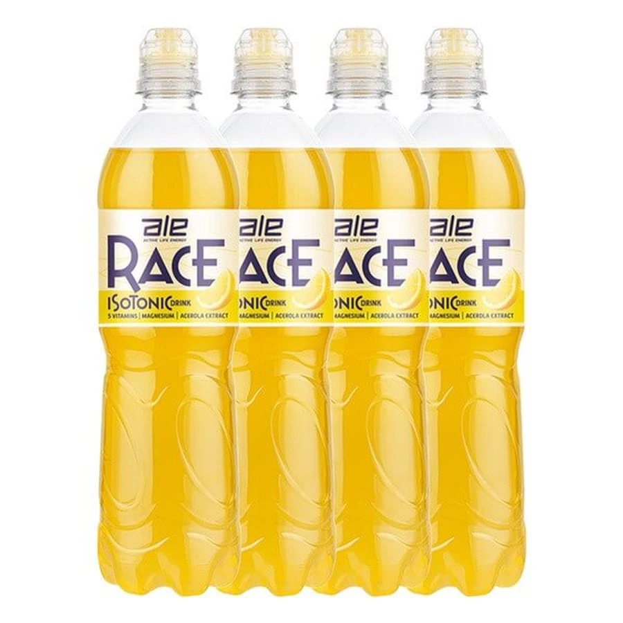Set of 4x ALE Race Isotonic Drink, liquid, lemon flavor, 750 ml