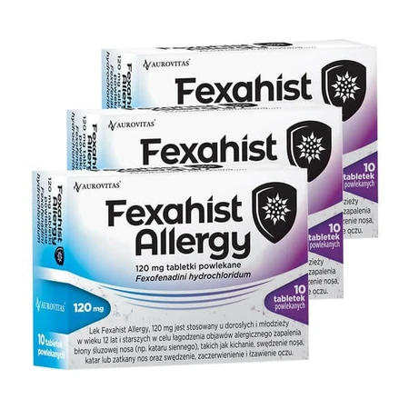 Lote de 3x Fexahist Alergia, 120 mg, comprimidos recubiertos con película, 10 uds.