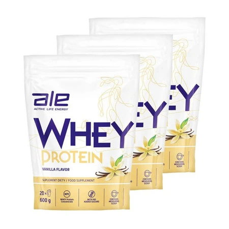 Set of 3x ALE Whey Protein Vanilla Flavor