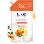 Luxja Creamy &amp; Soft, energizing liquid soap, Peach and White Tea, refill, 400 ml