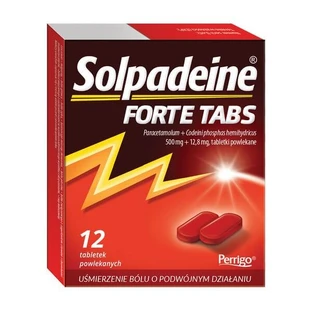 Solpadeine Forte Tabs, Filmtabletten, 12 Stück.