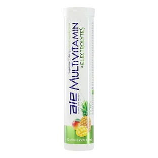 ALE Multivitamine + Electrolytes, comprimés effervescents, goût ananas-mangue, 20 pcs.