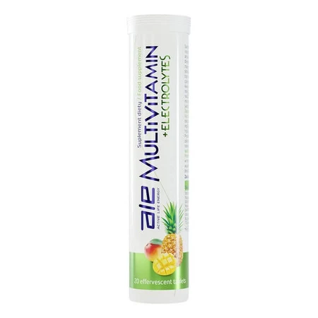 ALE Multivitamine + Electrolytes, comprimés effervescents, goût ananas-mangue, 20 pcs.
