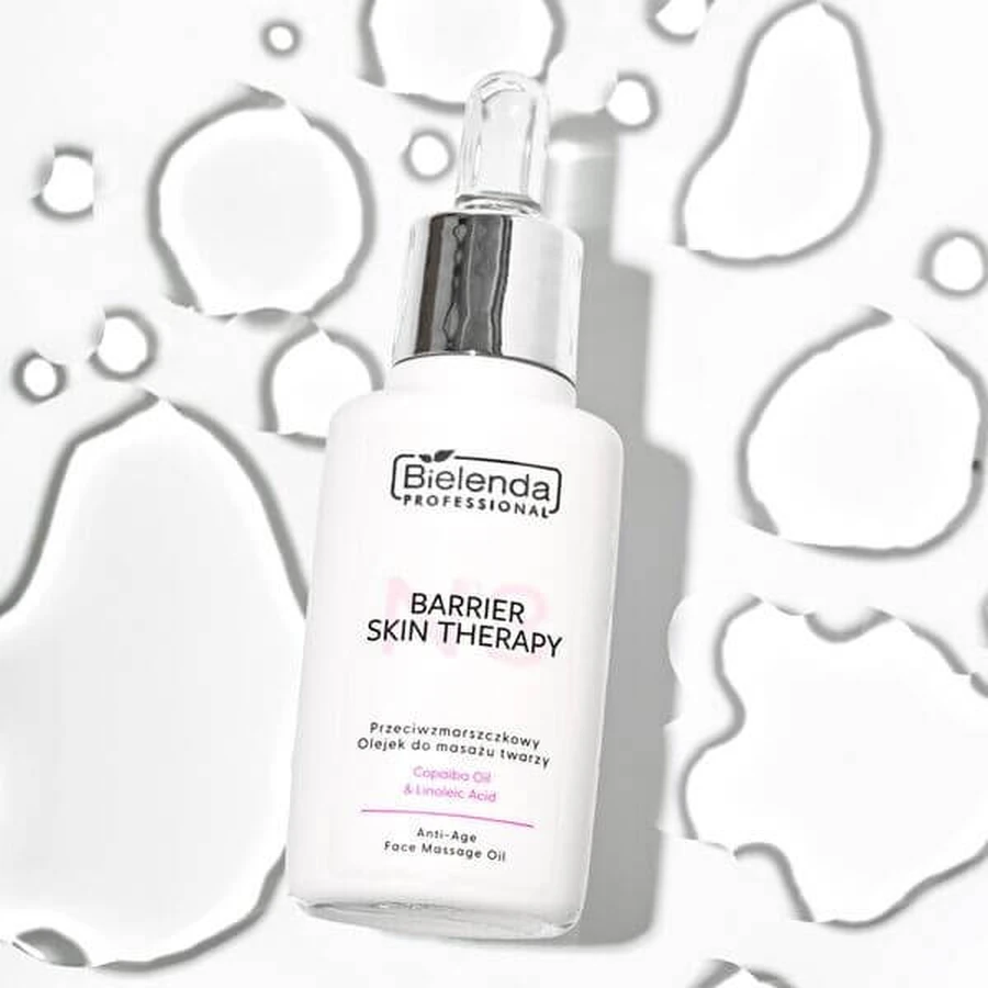 Bielenda Profesional, Barrier Skin Therapy, aceite de masaje facial antiarrugas, 30 ml