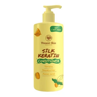 Present Skin Silk Keratin, après-shampoing lissant à la kératine et à la soie, 500 ml