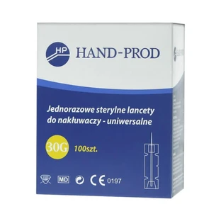 Hand-Prod, lancettes stériles universelles à usage unique pour lancettes, 100 pcs.